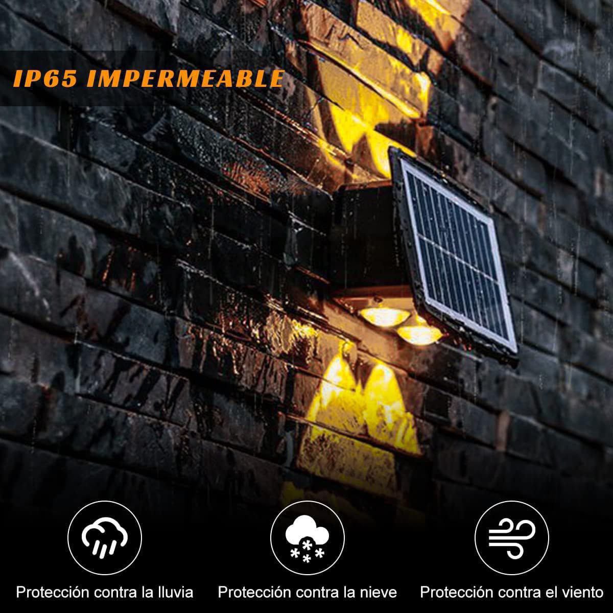 Miniatura 2 de LAMPARA SOLAR EXTRIOR IMPERMEABLE🔦